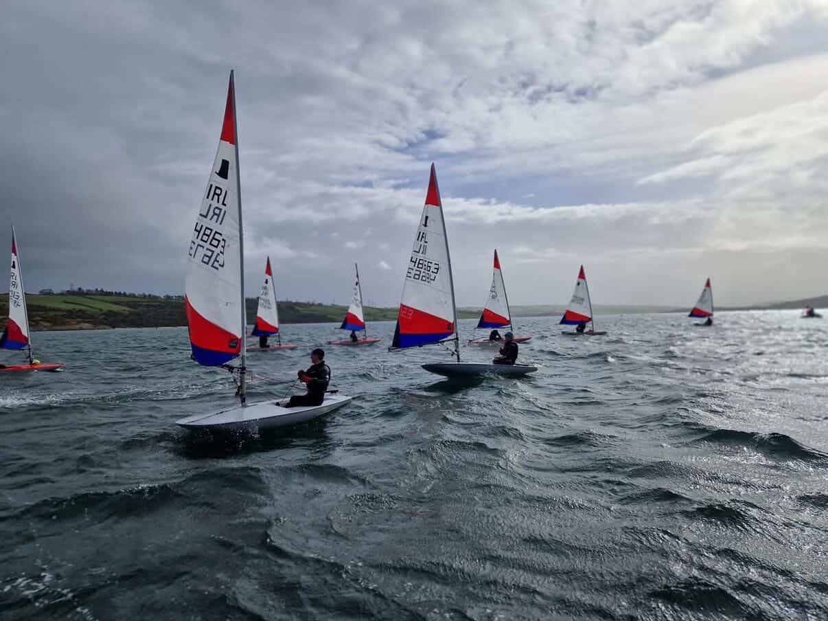 Young Sailors Return to Racing at Irish Topper Winter Championships as Adam Green Takes Overall Win
