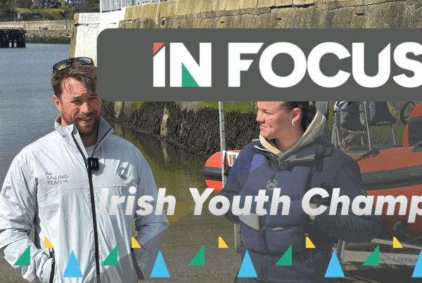 Hammy and Charlotte being interviewed on the slipway at Bangor Marina
