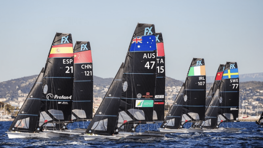 Moments from the final races in the 49er FX