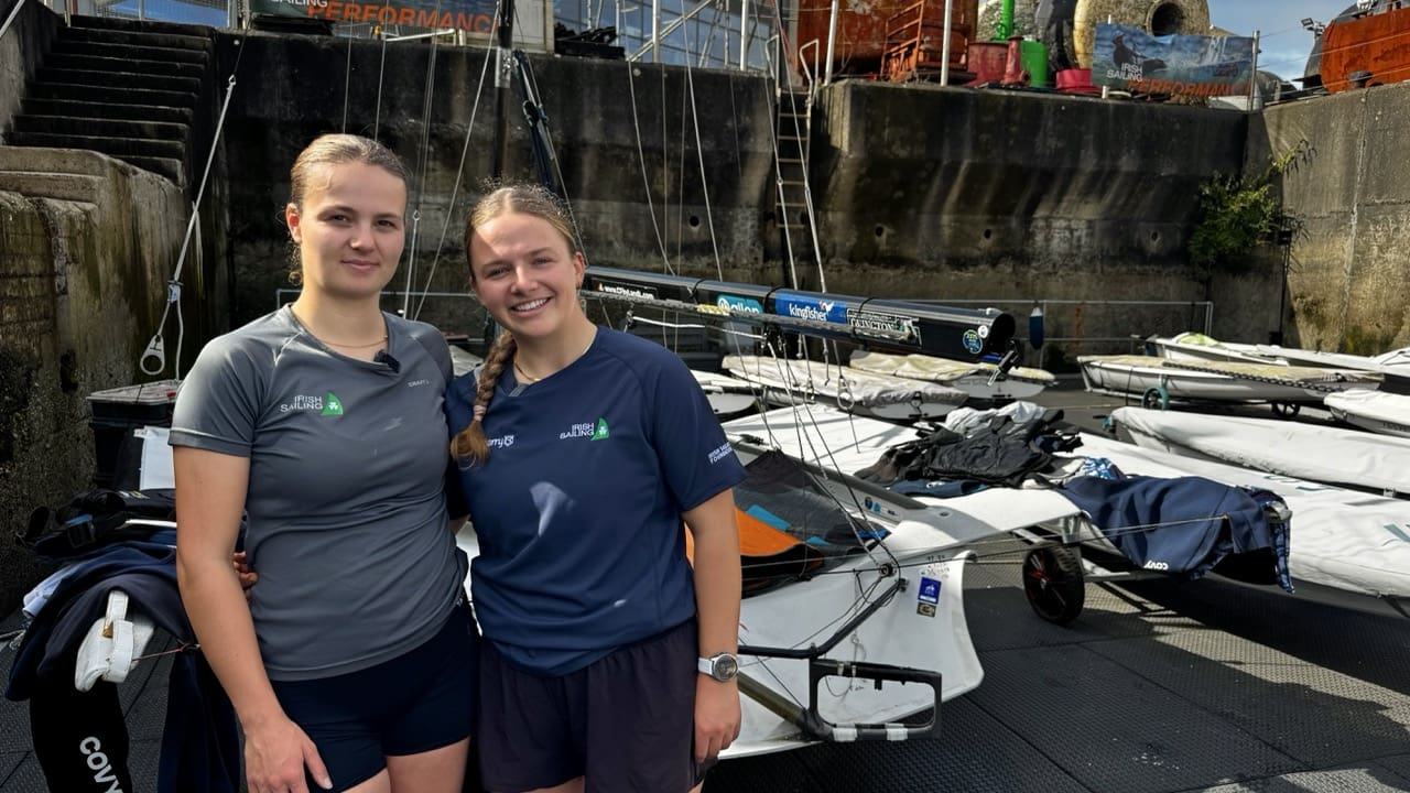 Erin McIlwaine and Ellen Barbour finish third at 49erFX UK Nationals